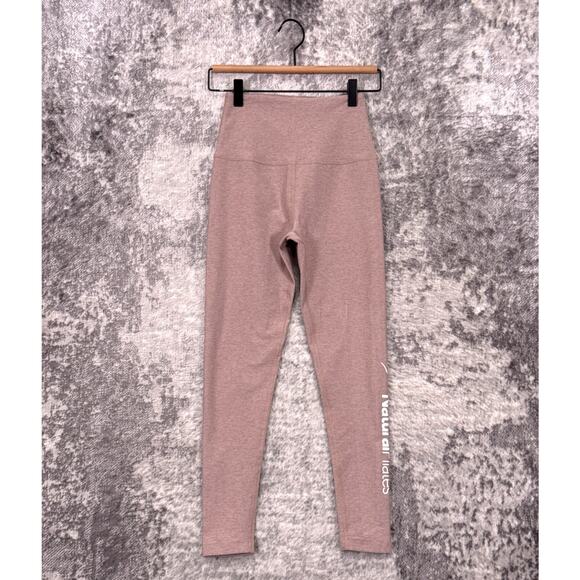 Beyond Yoga Leggings Small Womens Spacedye Dusty Pink Natural Pilates High Rise - Picture 1 of 9